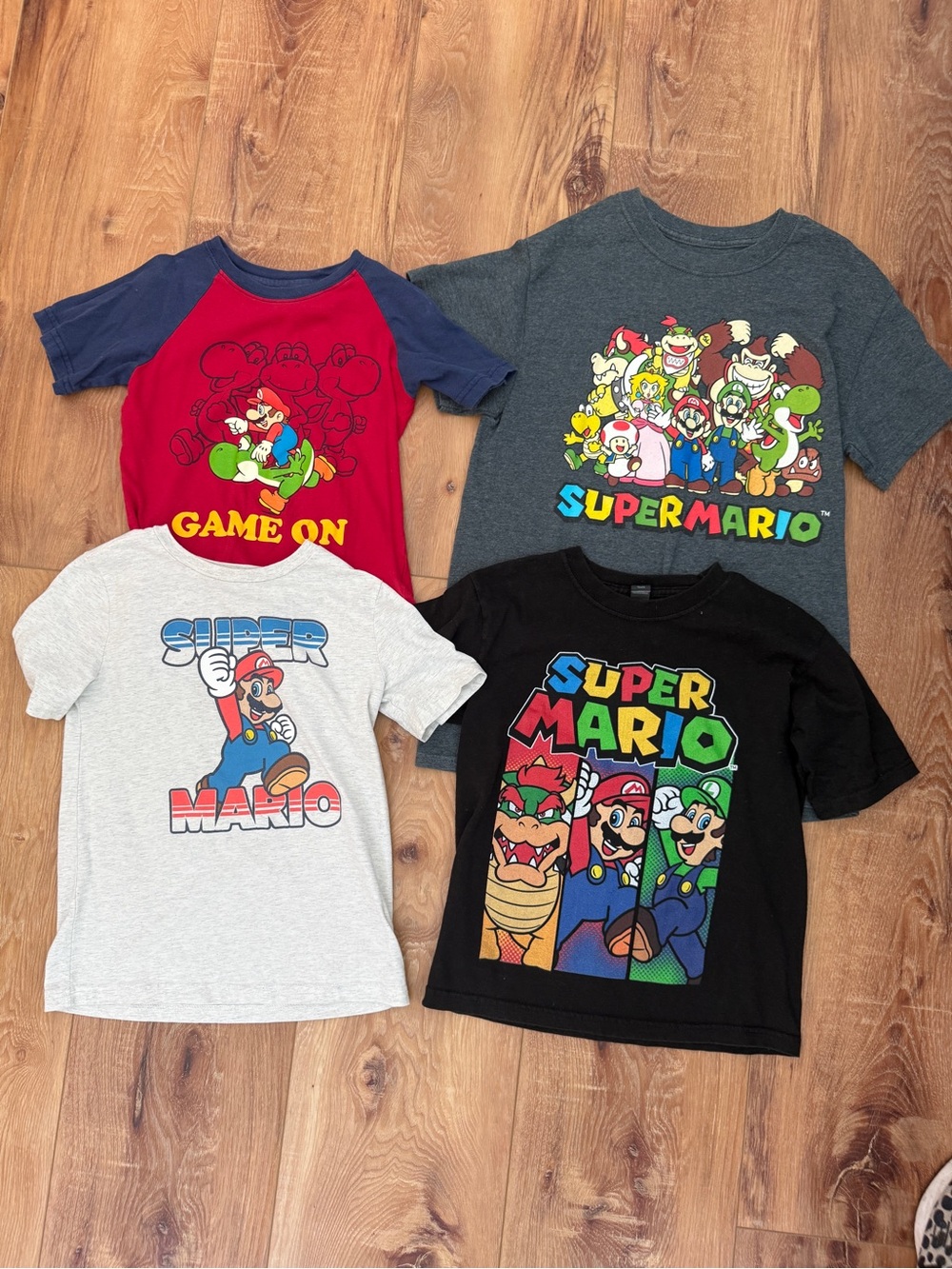 jumping beans Super Mario Kids Graphic Tees - Red, Navy, Gray, Black, Light Gray